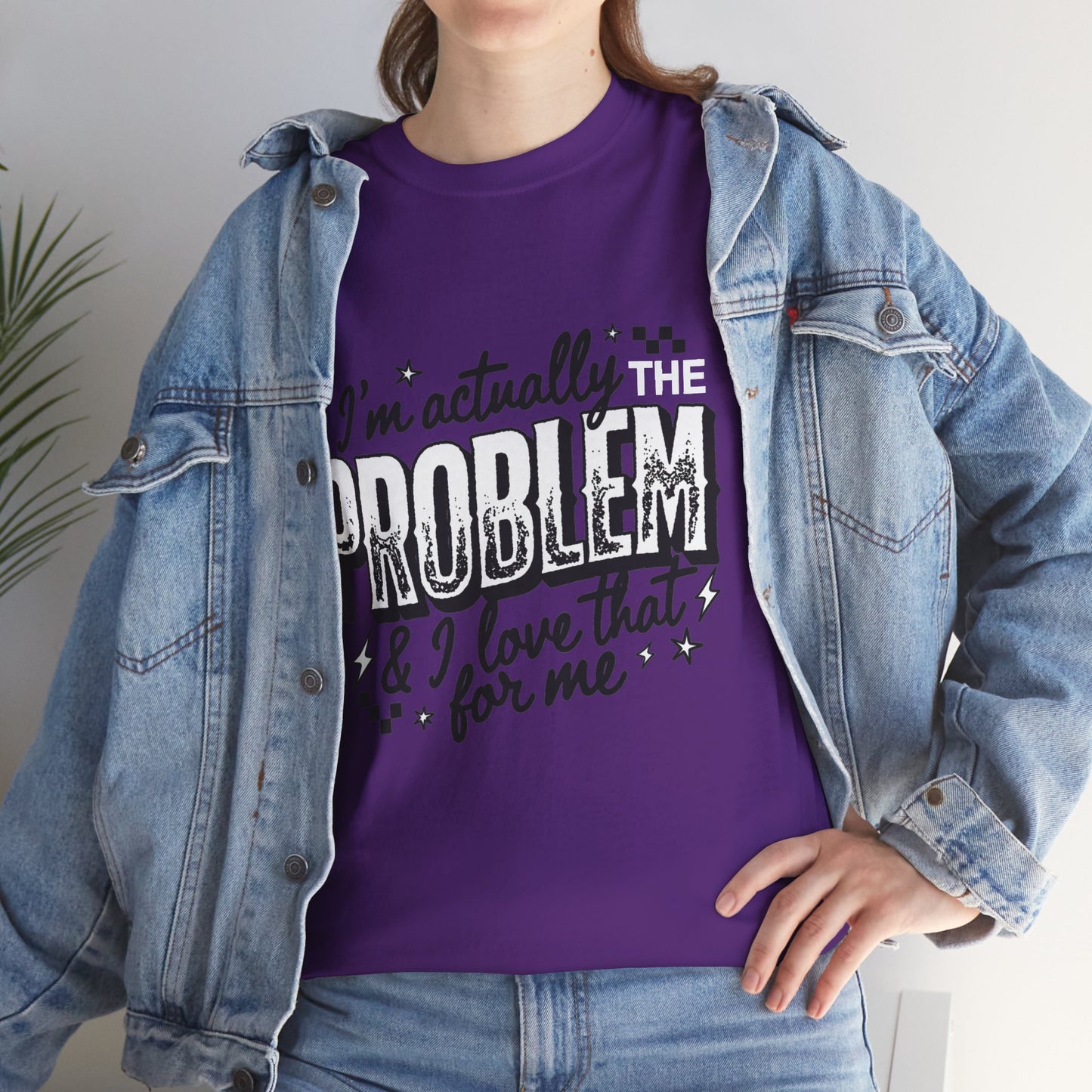 "I'm Actually the Problem" Graphic Tee — Funny Self-Aware Sarcastic T-Shirt
