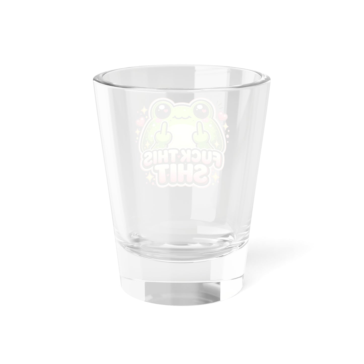 Cute Frog 'Fuck This Shit' Shot Glass – Funny 1.5oz Party Liqueur Glass