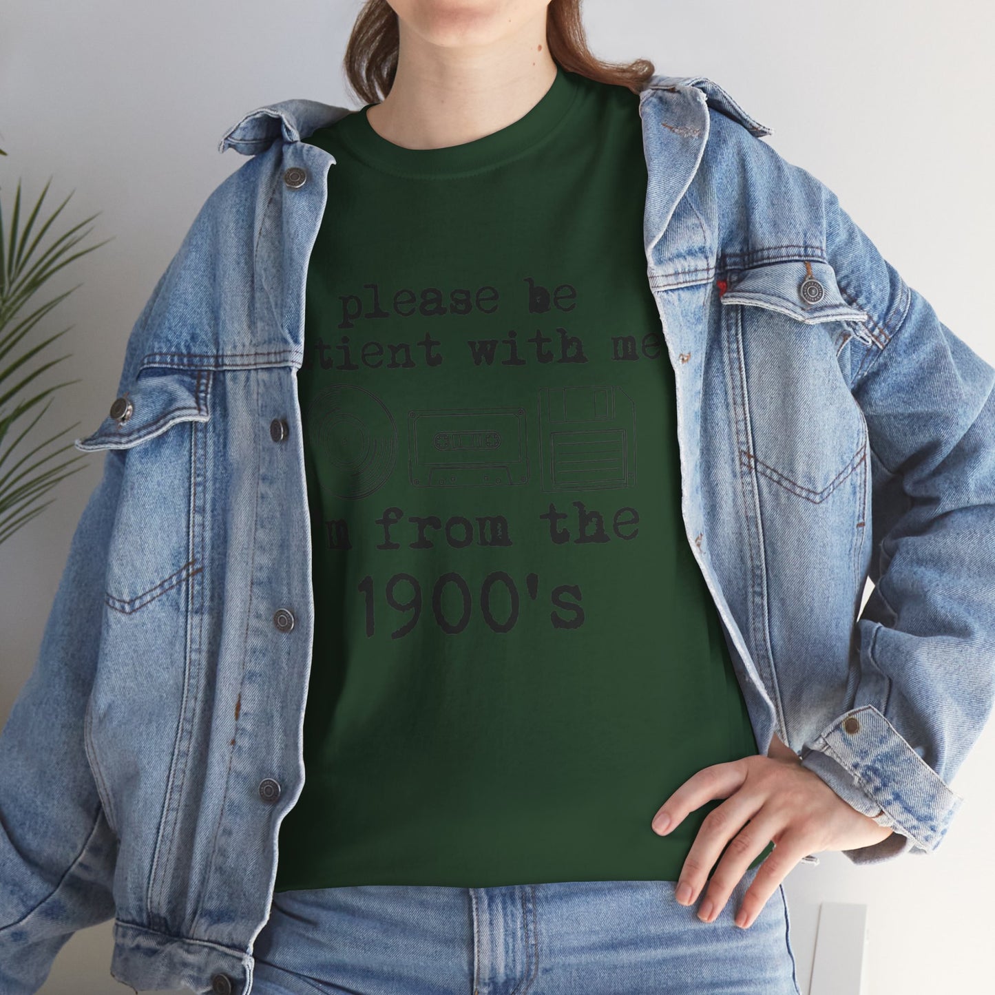 Vintage Humor T-Shirt - "Please Be Patient With Me I'm From the 1900's" Retro Tech Tee