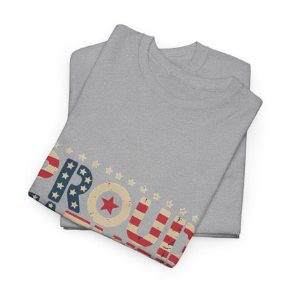 T-Shirt — "Proud Father of Few Dumbass Kids" Patriotic Graphic Tee