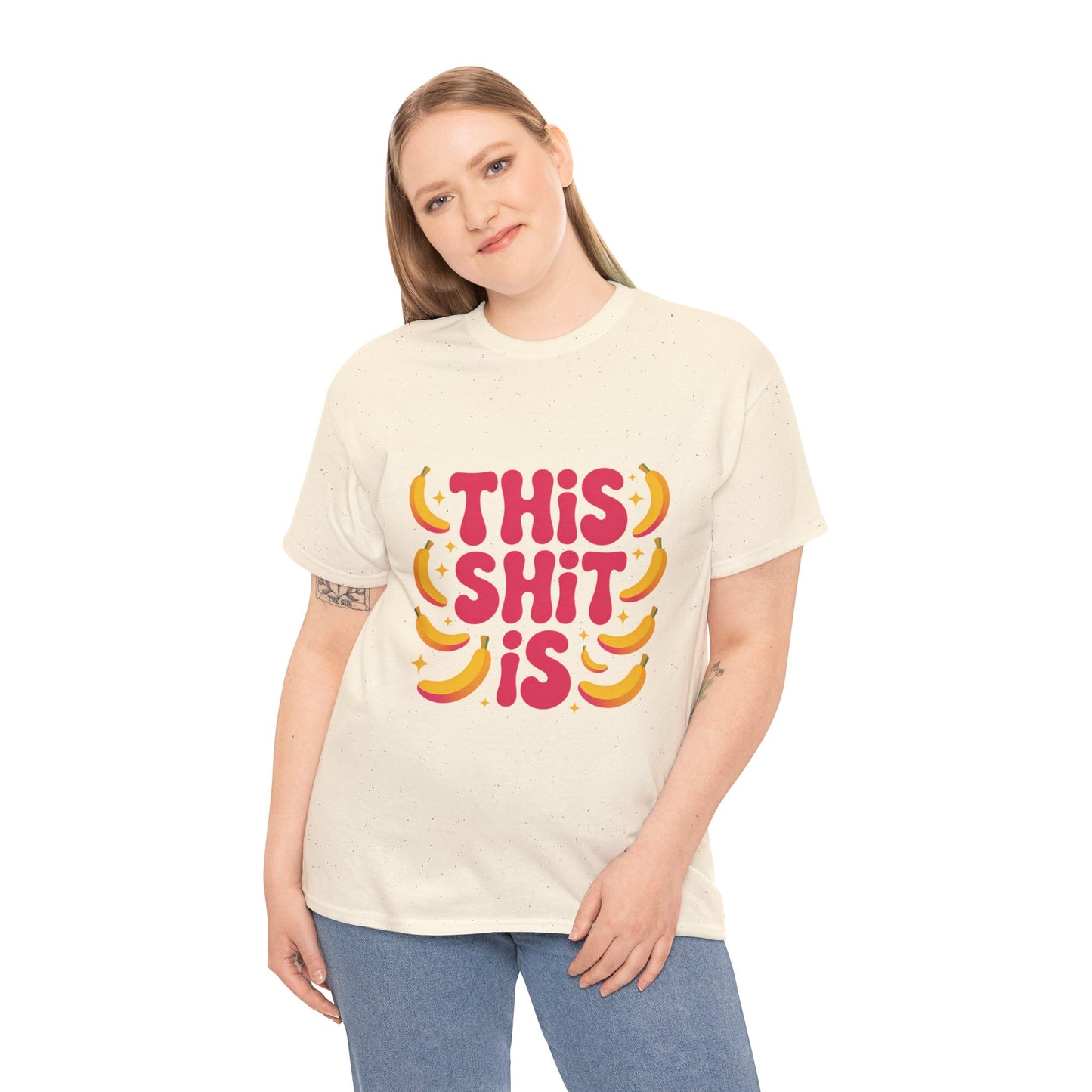 Graphic Tee — “This Shit Is” Retro Banana Pop Shirt