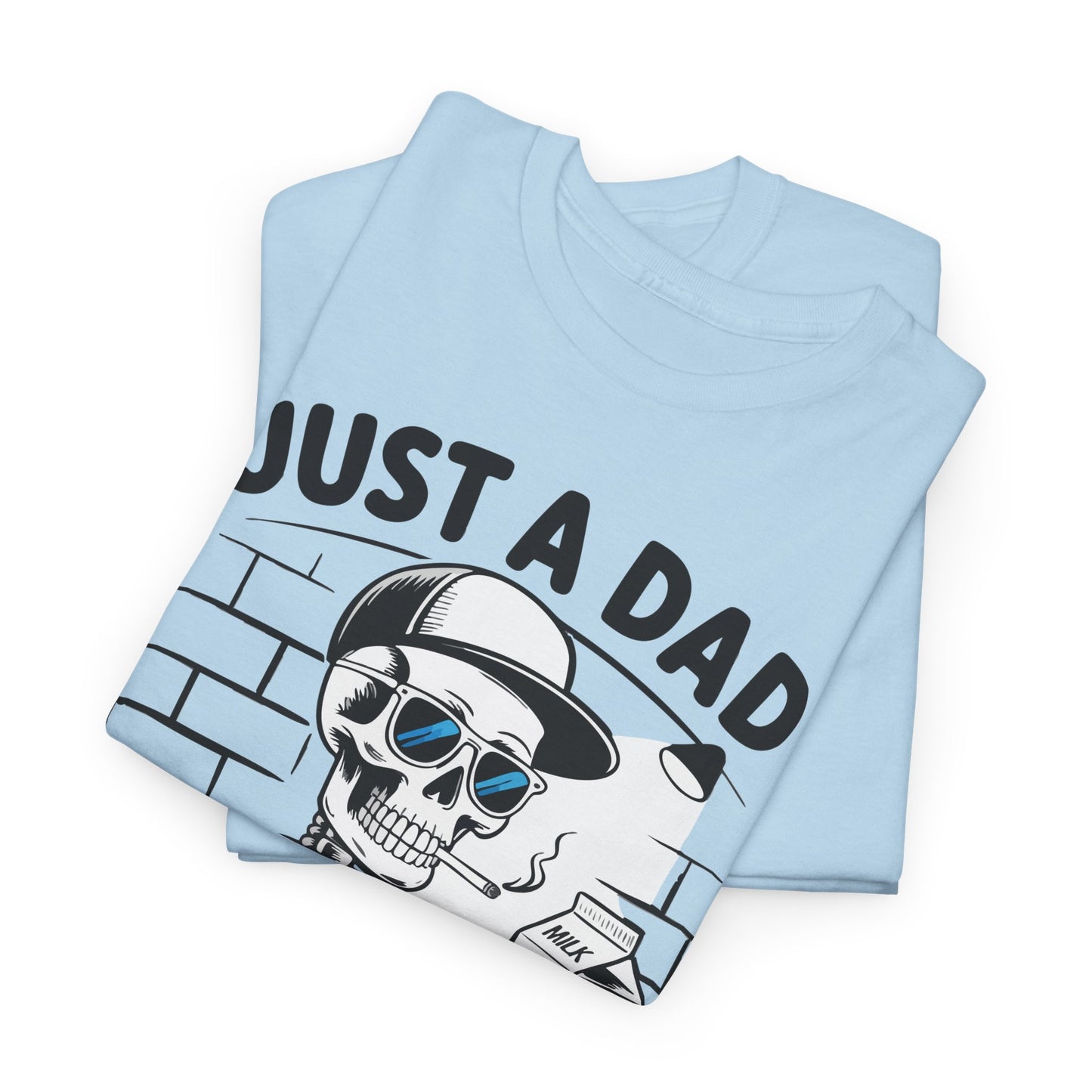 Just A Dad Skull Tee — "Who Always Came Back With The Milk" Vintage Father's Day T‑Shirt