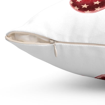 America Cherry Flag Decorative Pillow