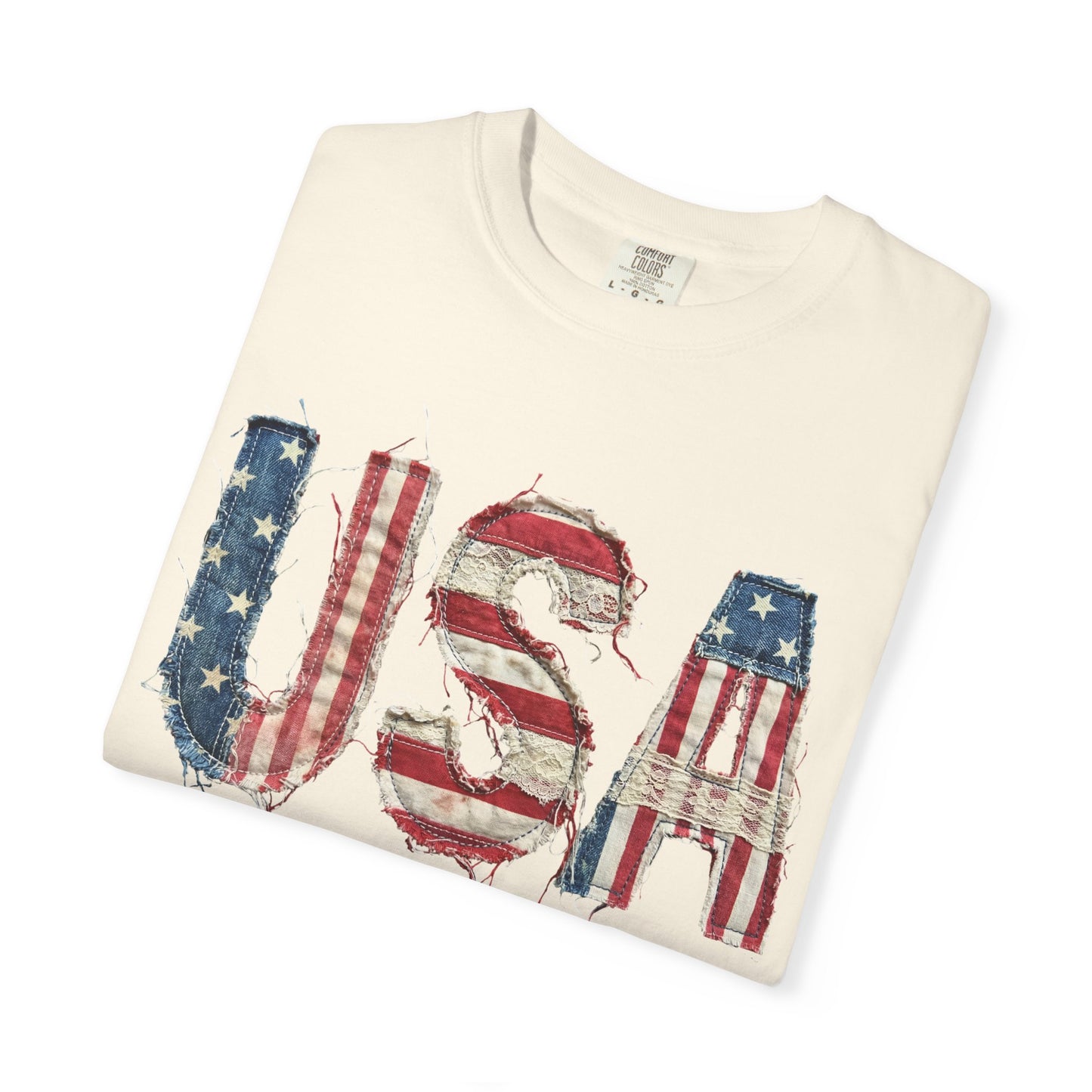 USA Flag Graphic T‑Shirt — Distressed Patriotic Tee for 4th of July