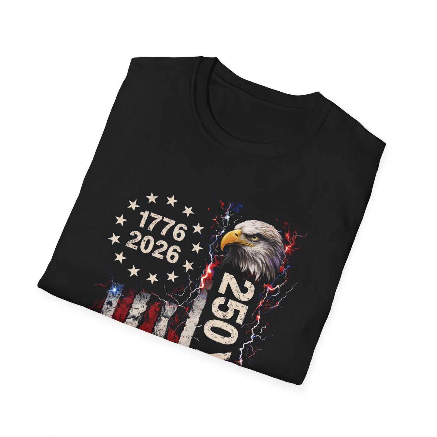 250 Years USA Anniversary T-Shirt – 1776–2026 Bald Eagle American Flag Tee