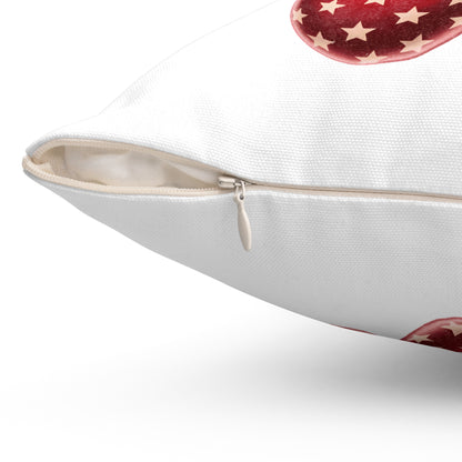 America Cherry Flag Decorative Pillow