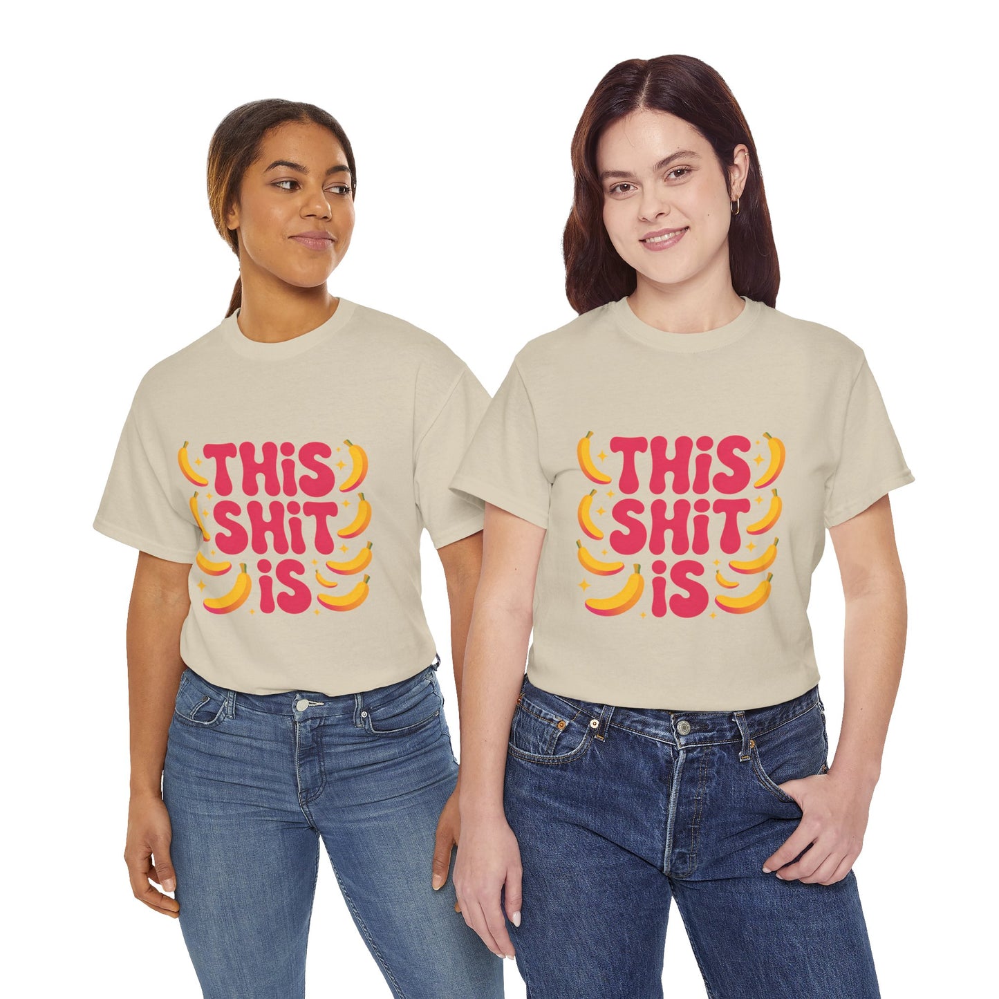 Graphic Tee — “This Shit Is” Retro Banana Pop Shirt