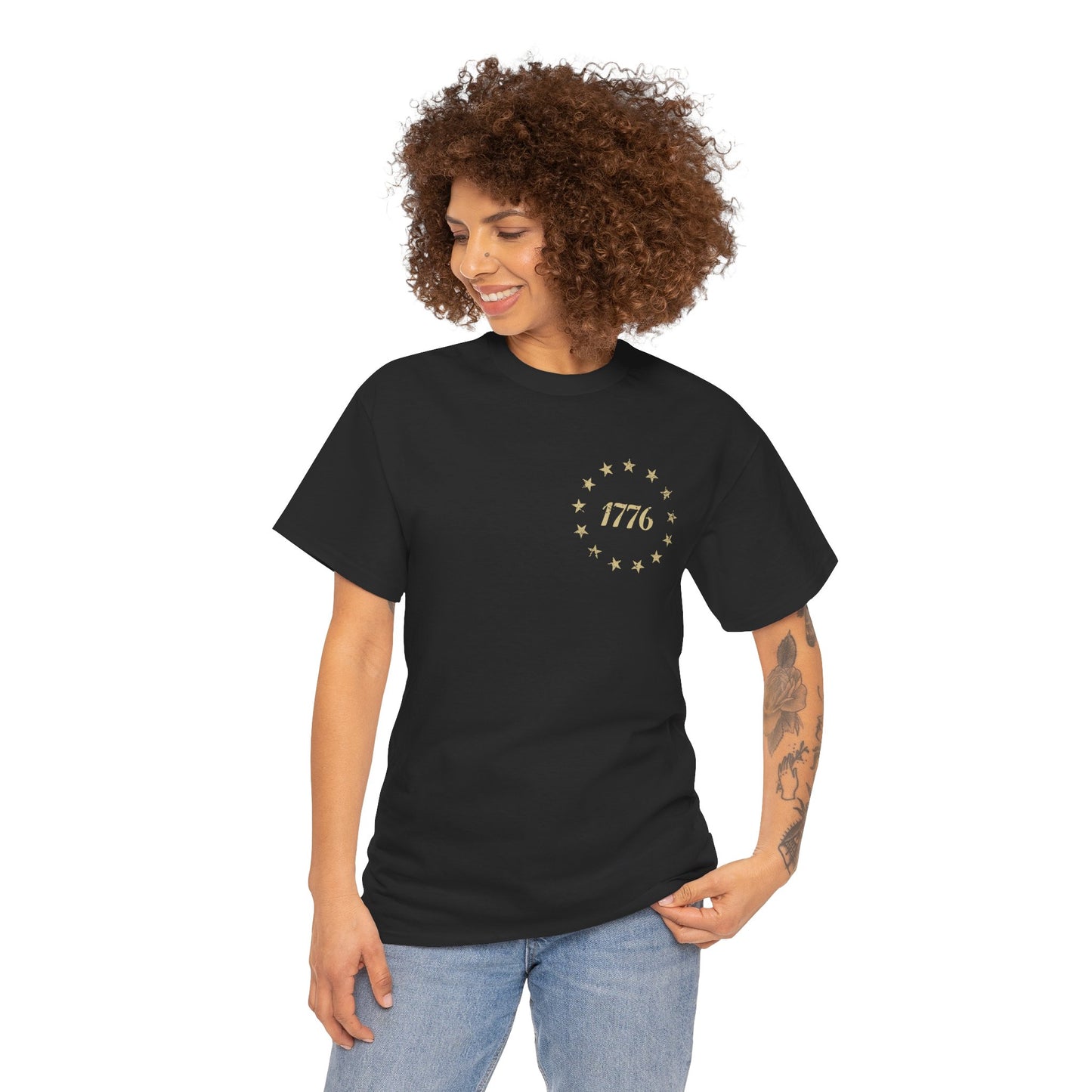 1776 We the People T-Shirt — Vintage Flag Constitution Graphic Tee