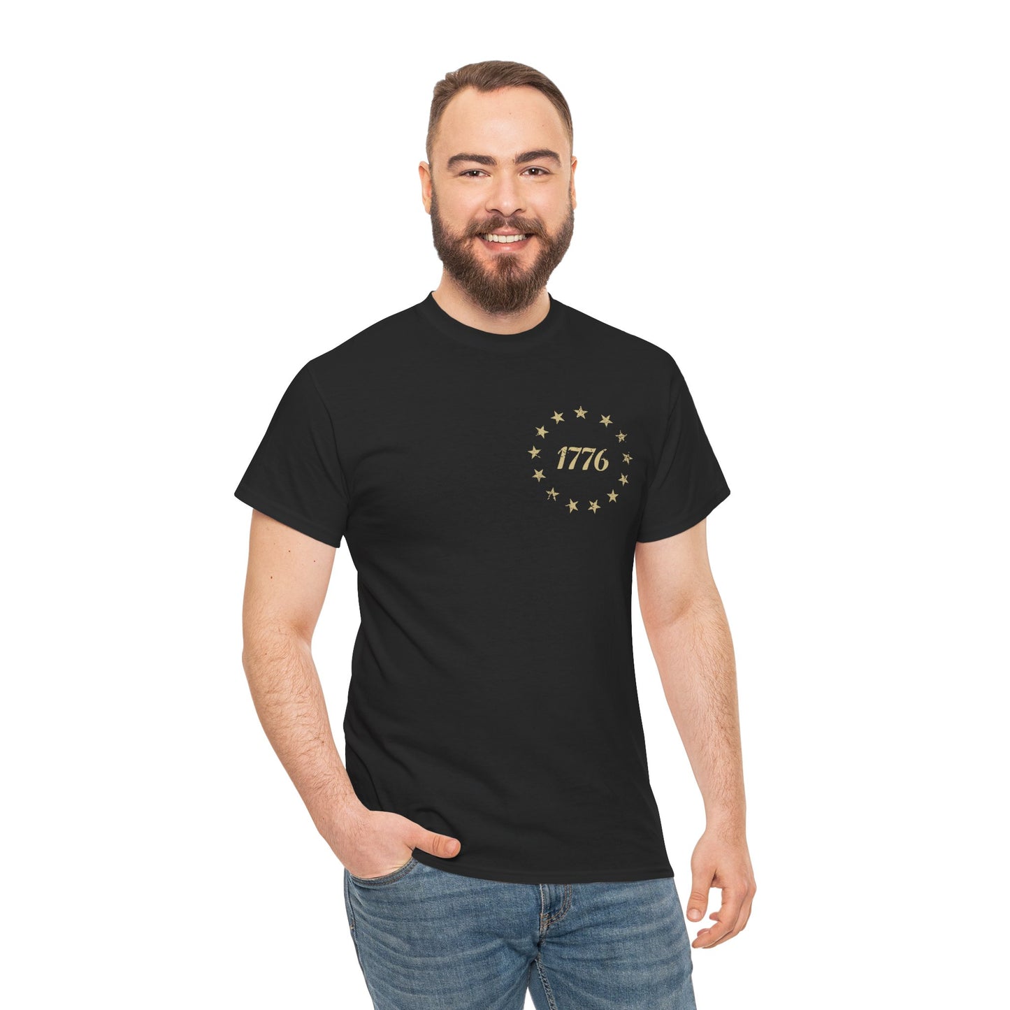 1776 We the People T-Shirt — Vintage Flag Constitution Graphic Tee
