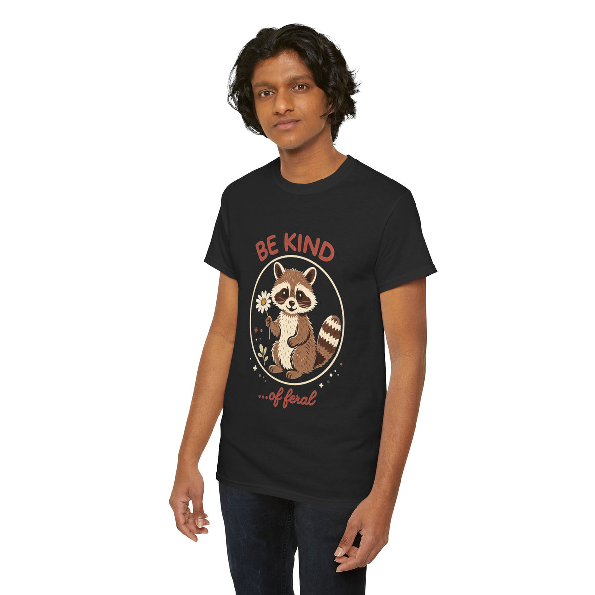 "Be Kind...of Feral" Raccoon Graphic Tee