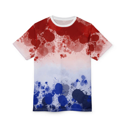 Red White & Blue Paint Splash Tee