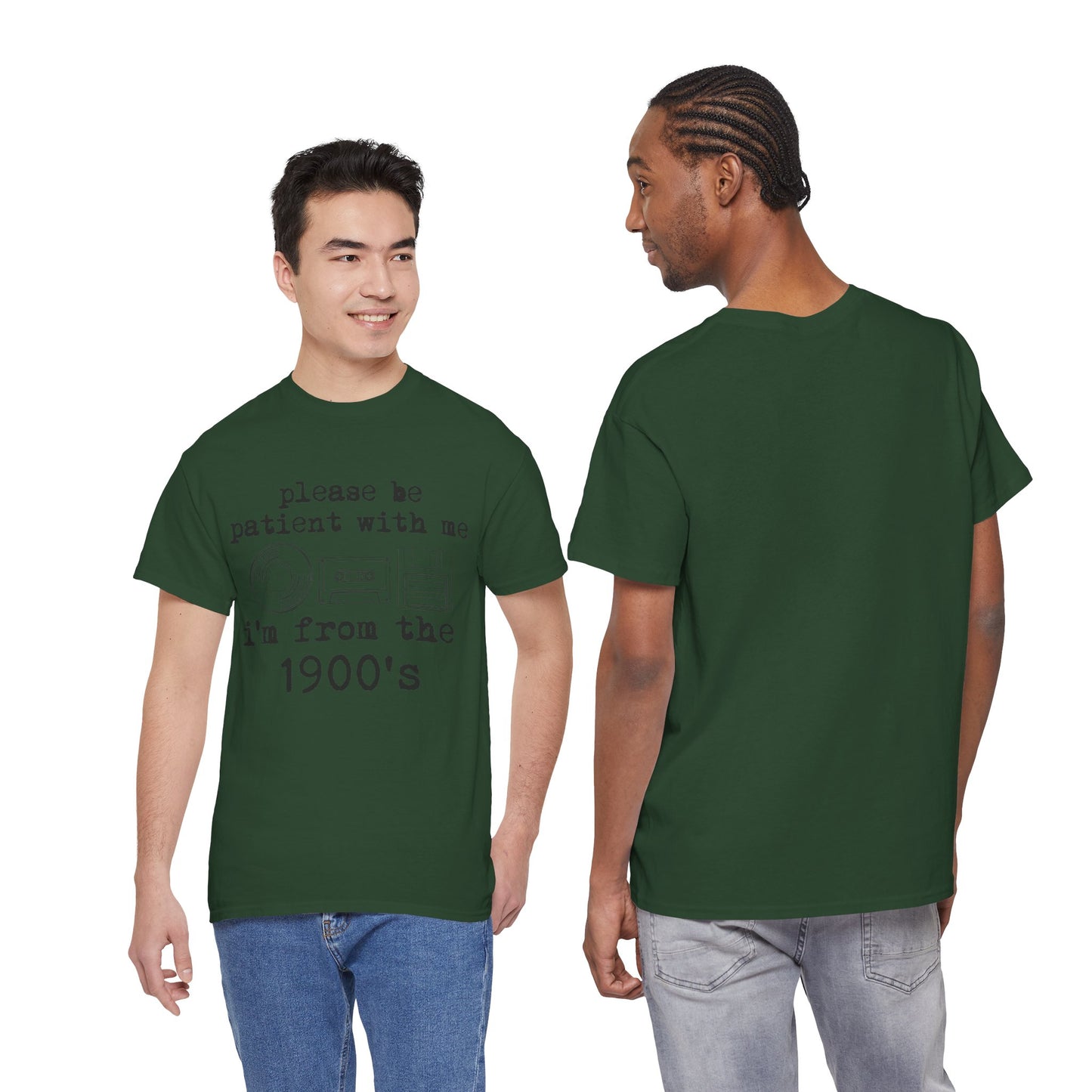 Vintage Humor T-Shirt - "Please Be Patient With Me I'm From the 1900's" Retro Tech Tee