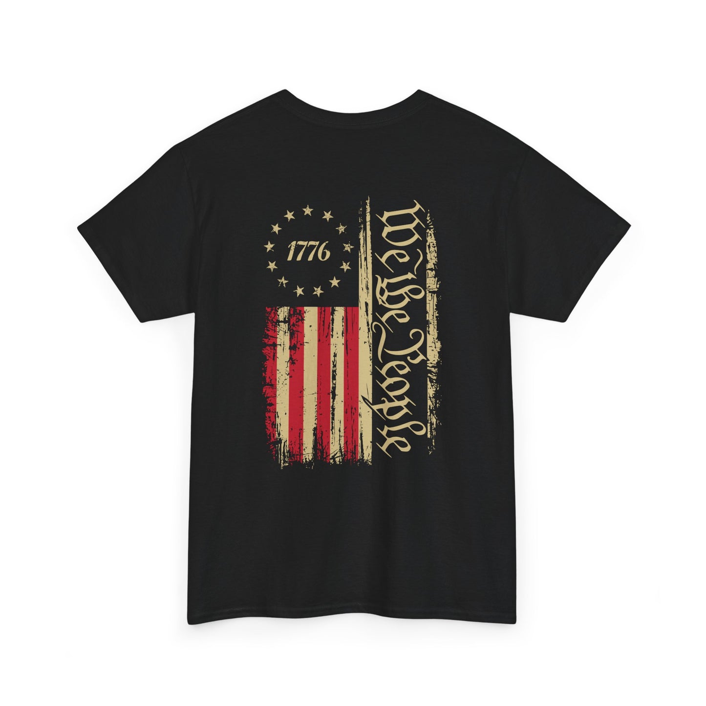 1776 We the People T-Shirt — Vintage Flag Constitution Graphic Tee