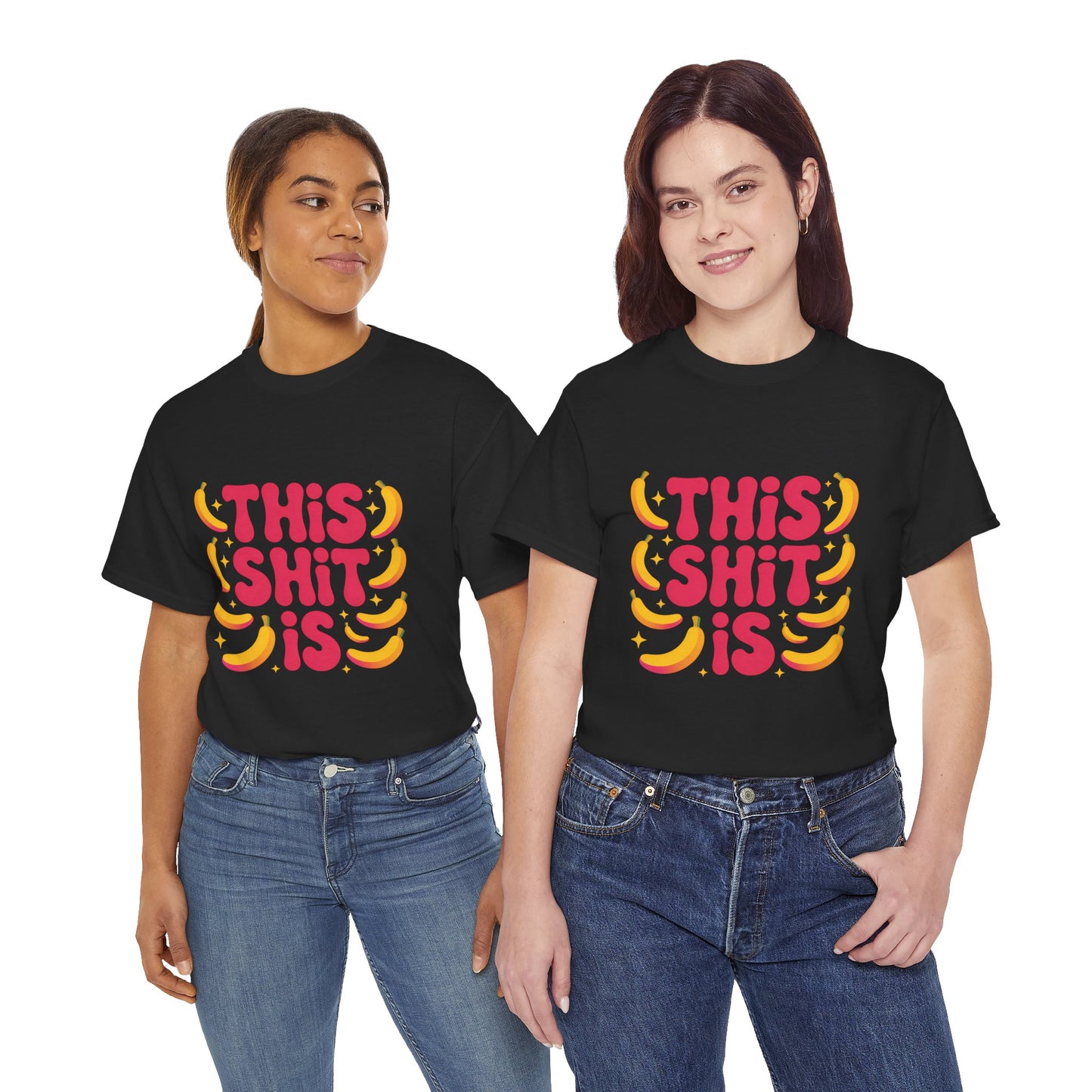 Graphic Tee — “This Shit Is” Retro Banana Pop Shirt
