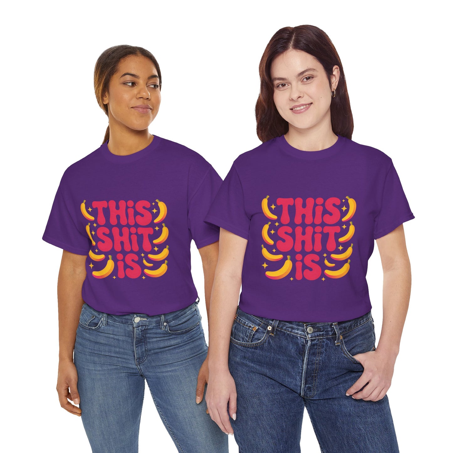 Graphic Tee — “This Shit Is” Retro Banana Pop Shirt