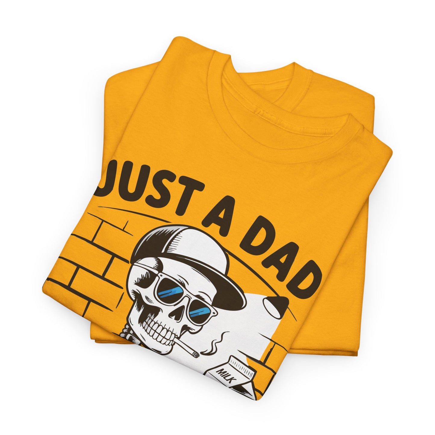 Just A Dad Skull Tee — "Who Always Came Back With The Milk" Vintage Father's Day T‑Shirt