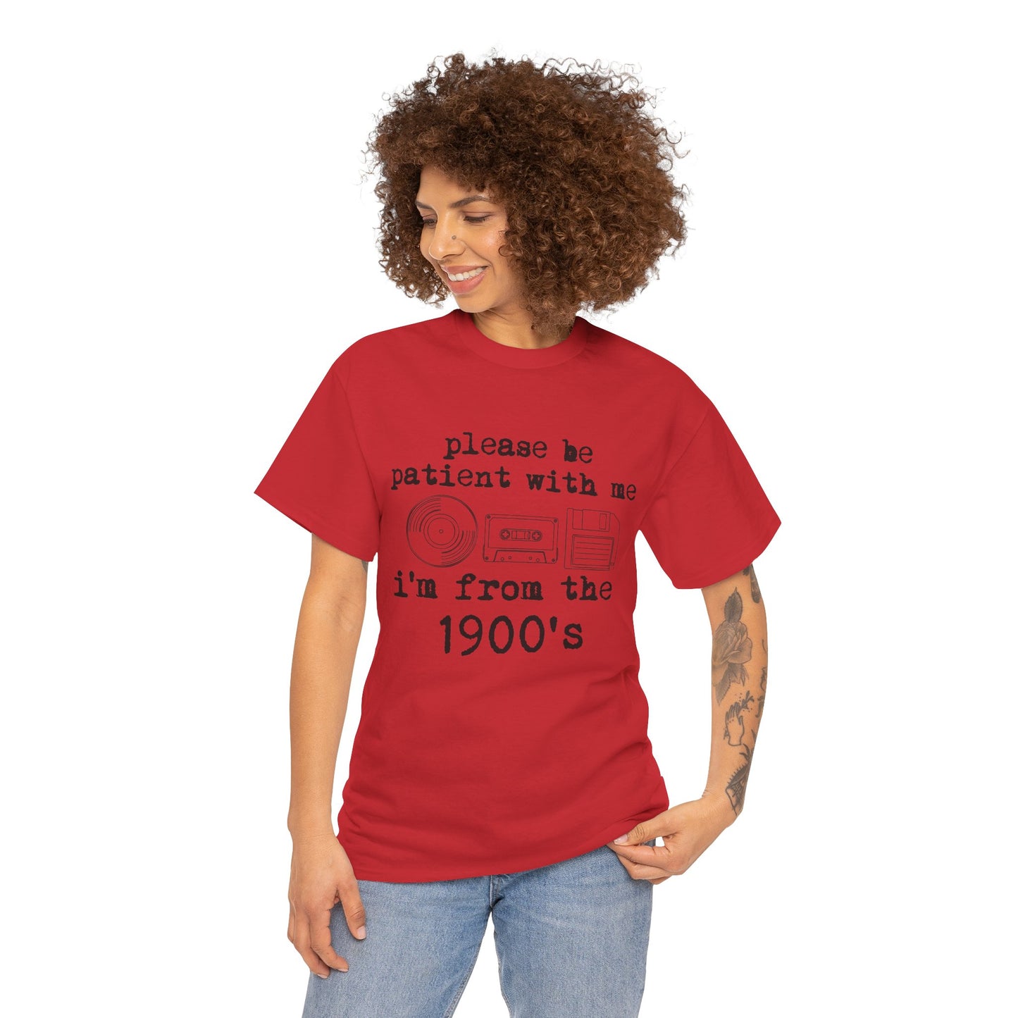 Vintage Humor T-Shirt - "Please Be Patient With Me I'm From the 1900's" Retro Tech Tee