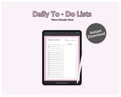 Pink & Purple Chevron Daily To-Do List